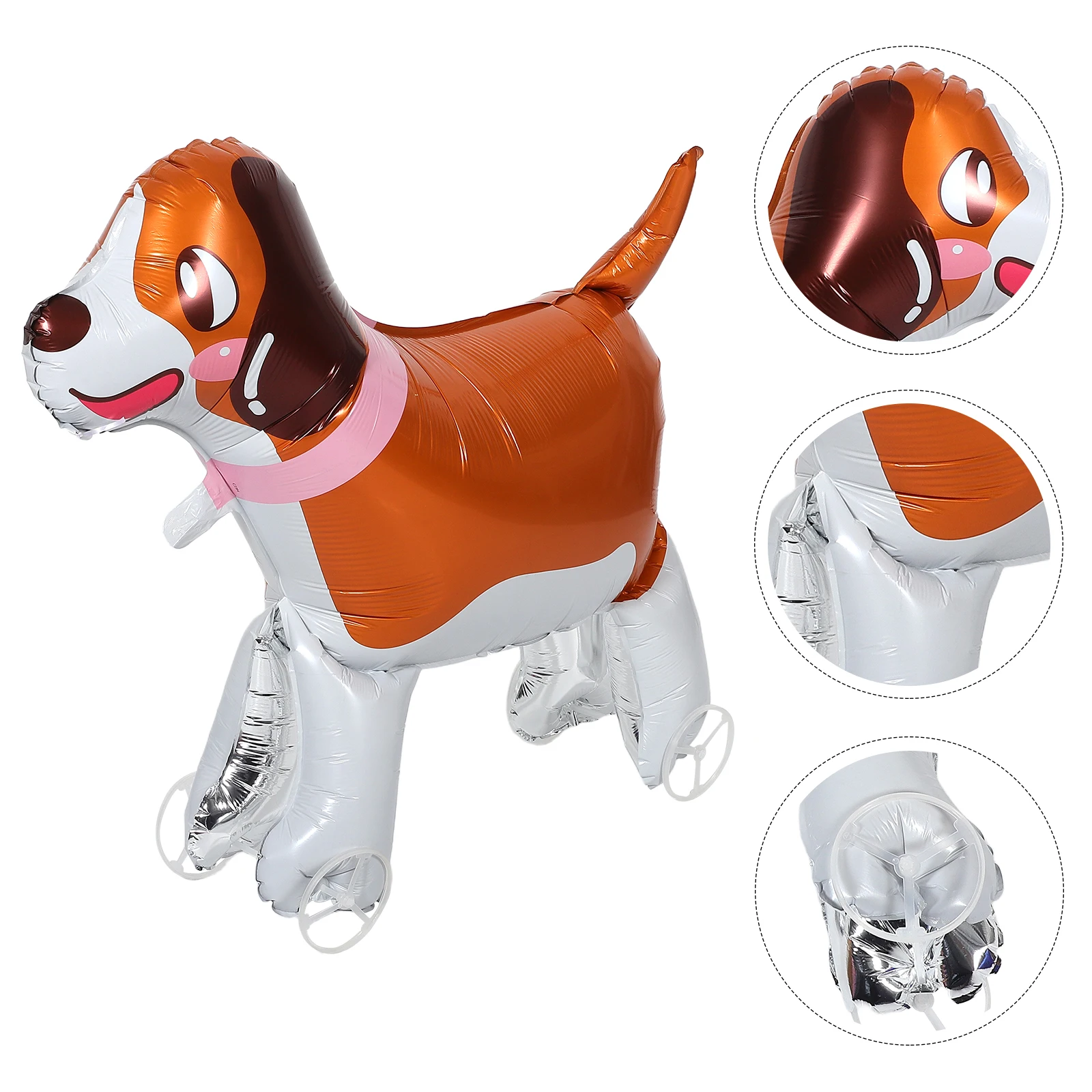 

Walking Dog Balloon Wheels Self-Standing Pet Balloon Animal Theme Birthday Party Decoration Supplies Puppy Balloons