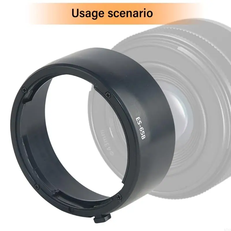 920L Precisions ES65B Camera Lens Hood ES65B Sun Shade Cover for RF50mm 1.8 Lens Enhances Photo Contrast