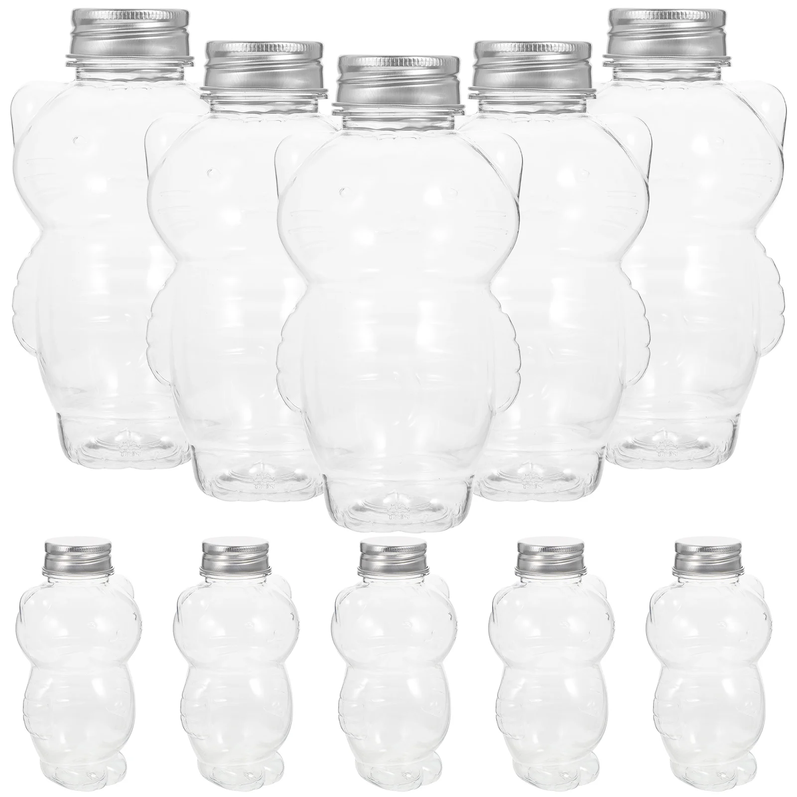 10 Pcs Cat Juice Shape Leakproof Portable Milk The Pet Lightweight Storage Empty Plastic Beverage Container Cold