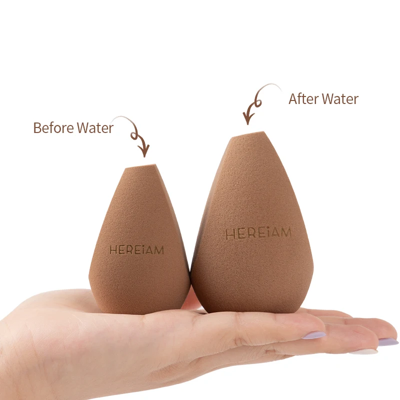 2-Color Makeup Sponge Professional Puff Beauty Tool With Storage Bag Healthy Latex Soft Wet And Dry Women Cosmetic