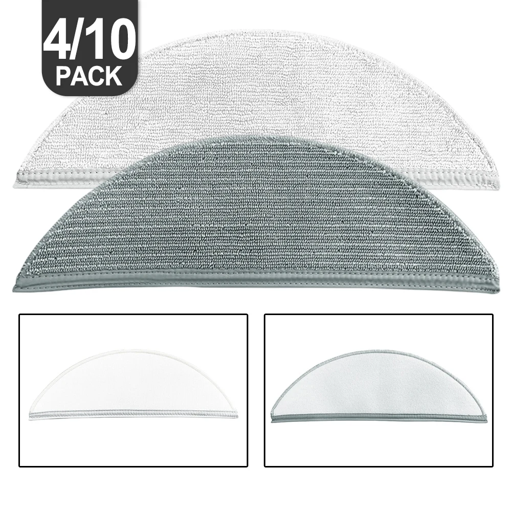 4/10 قطعة فراغ ممسحة الملابس ل Lydsto R5 / R5D جهاز آلي لتنظيف الأتربة ممسحة القماش عدة استبدال أجزاء ممسحة القماش خرقة الملحقات