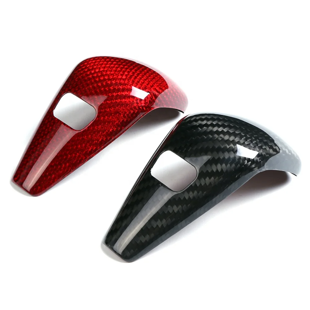SXLL New 3 Series G20 G28 Carbon Fiber Sticker Interior Accessories Real Carbon Fiber Shift Knob Cover