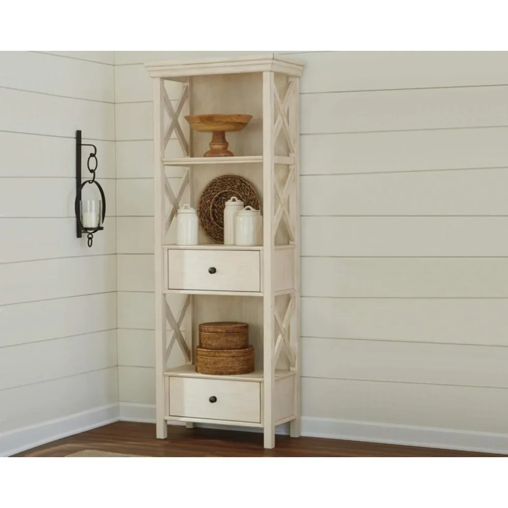 Shelf Cottage Display Cabinet or Bookcase Furniture for Room Large Capacity Storage Living Home Fit Most Spaces