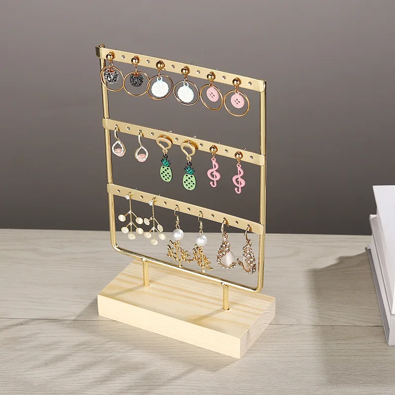 

Jewelry Storage Rack Elegant Counter Showcase Props Earrings Display Stand Stable Necklace Display Holder For Dresser Gift For
