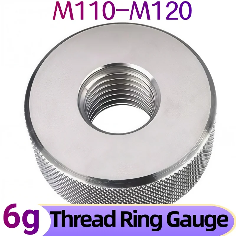 1SET(1*GO+1*NOGO) 6g Accuracy M110-M120 Standard Metric Fine Tooth Thread Ring Gauge Measure Tool