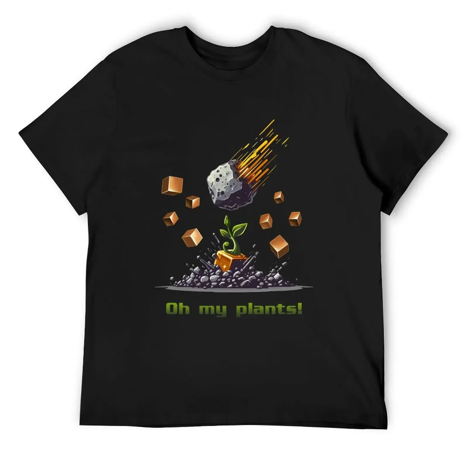 

Oh my plants! T-Shirt plus size clothes boys animal print anime shirt Men's cotton t-shirt