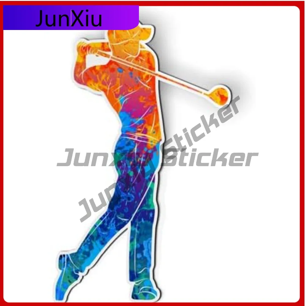 

Golf Colorful 5 Cool Top Quality Durable Classic Window Decal Sticker Waterproof Vinyl Car Laptop Bumper Auto Exterior Gift