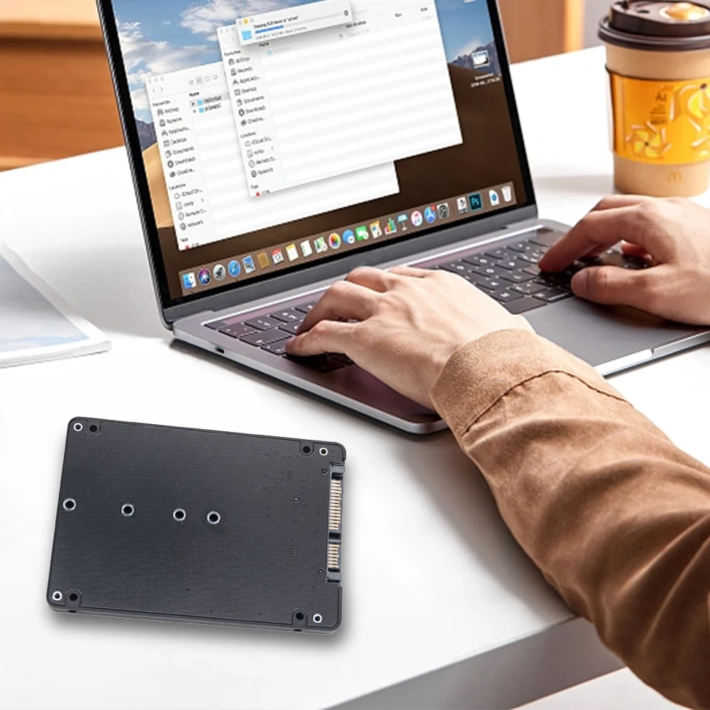 Boîtier de disque dur externe SSD vers SATA3, convertisseur 6Gbps, carte adaptateur, utilisation pour touristes, M.2 NGFF vers SATA3.0, carte adaptateur pour PC