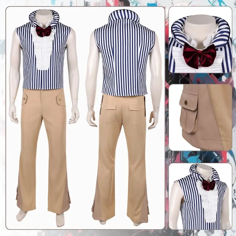 

Костюм для косплея Mr 3 (живая актриса-персонаж) для взрослых мужчин, униформа для ролевых игр, наряды для Хэллоуина и карнавальных вечеринок