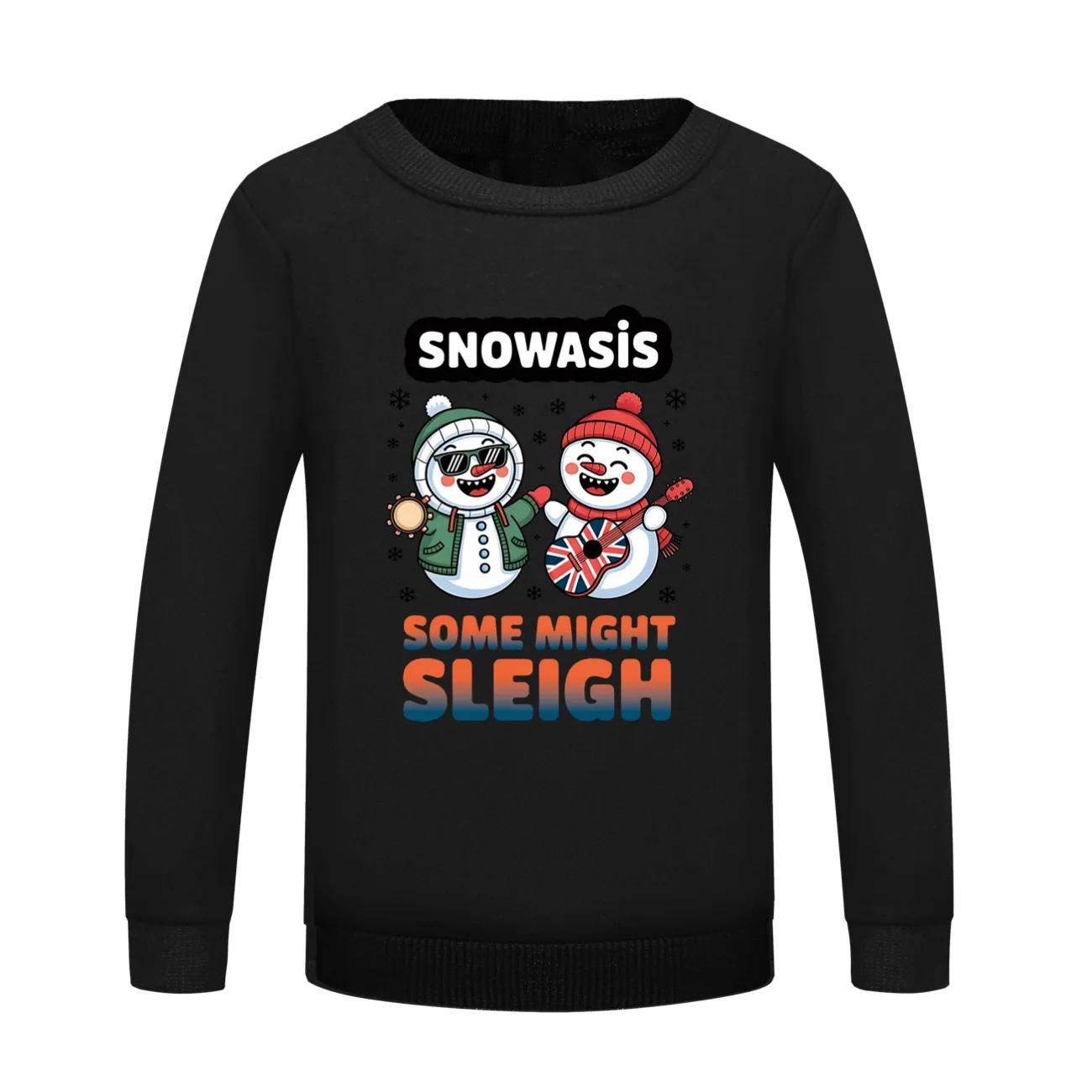 Funny Snowasis Some Might Sleigh Long Sleeve Sweatshirt for Teen Baby Girls Boys And Toddlers  Autumn Outfit Cartoon Jacket