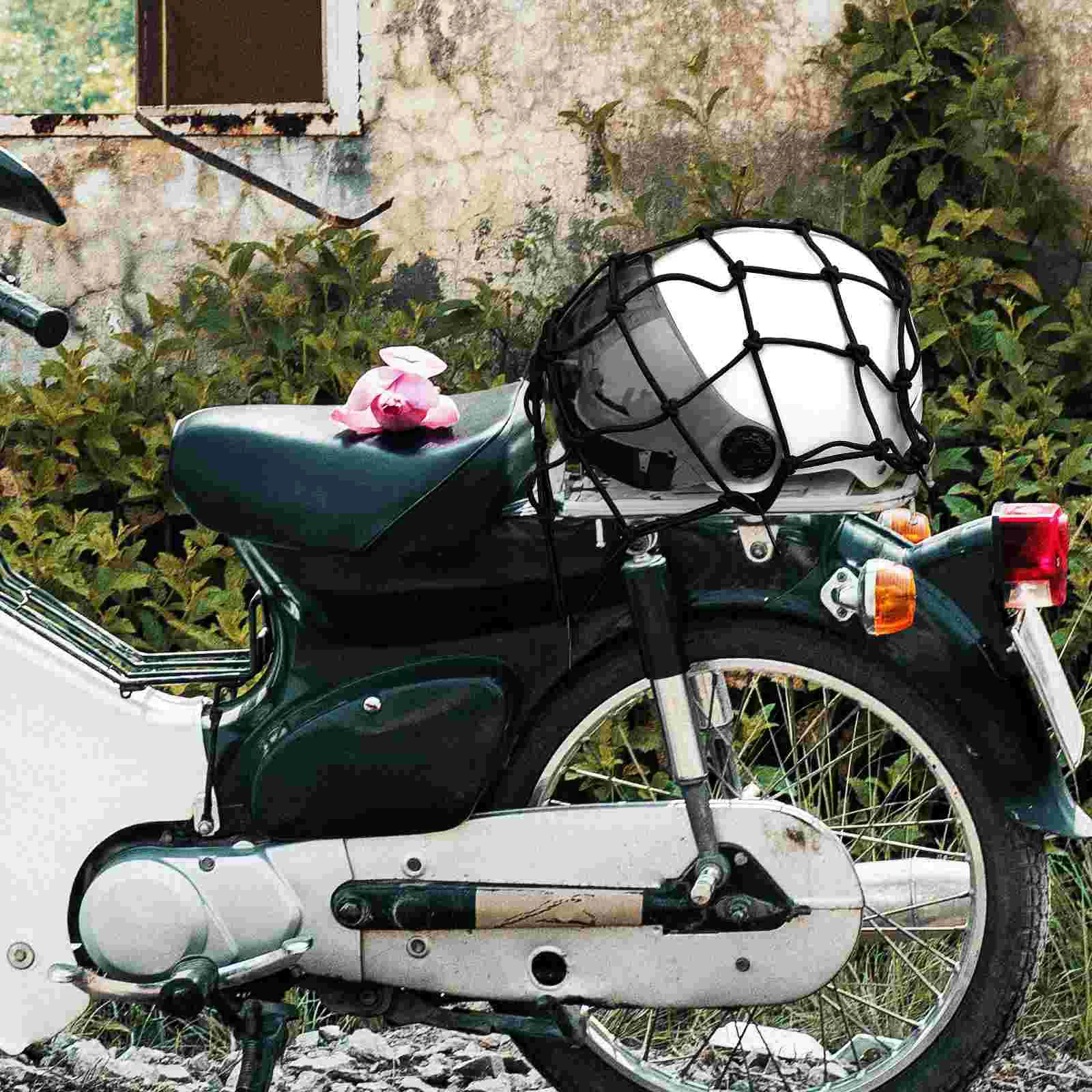 Luggage Net Bag Motorbike Cargo Fixing Mesh Stretch Motorcycle Strap Bags Elastic Trailer for