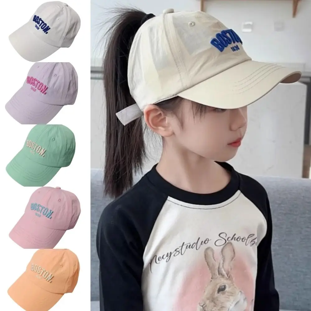 Korean Fashion Sun Protection Children's Baseball Cap Quick-drying Windproof Open-top Cap All-match Thin Sunshade Hat Summer
