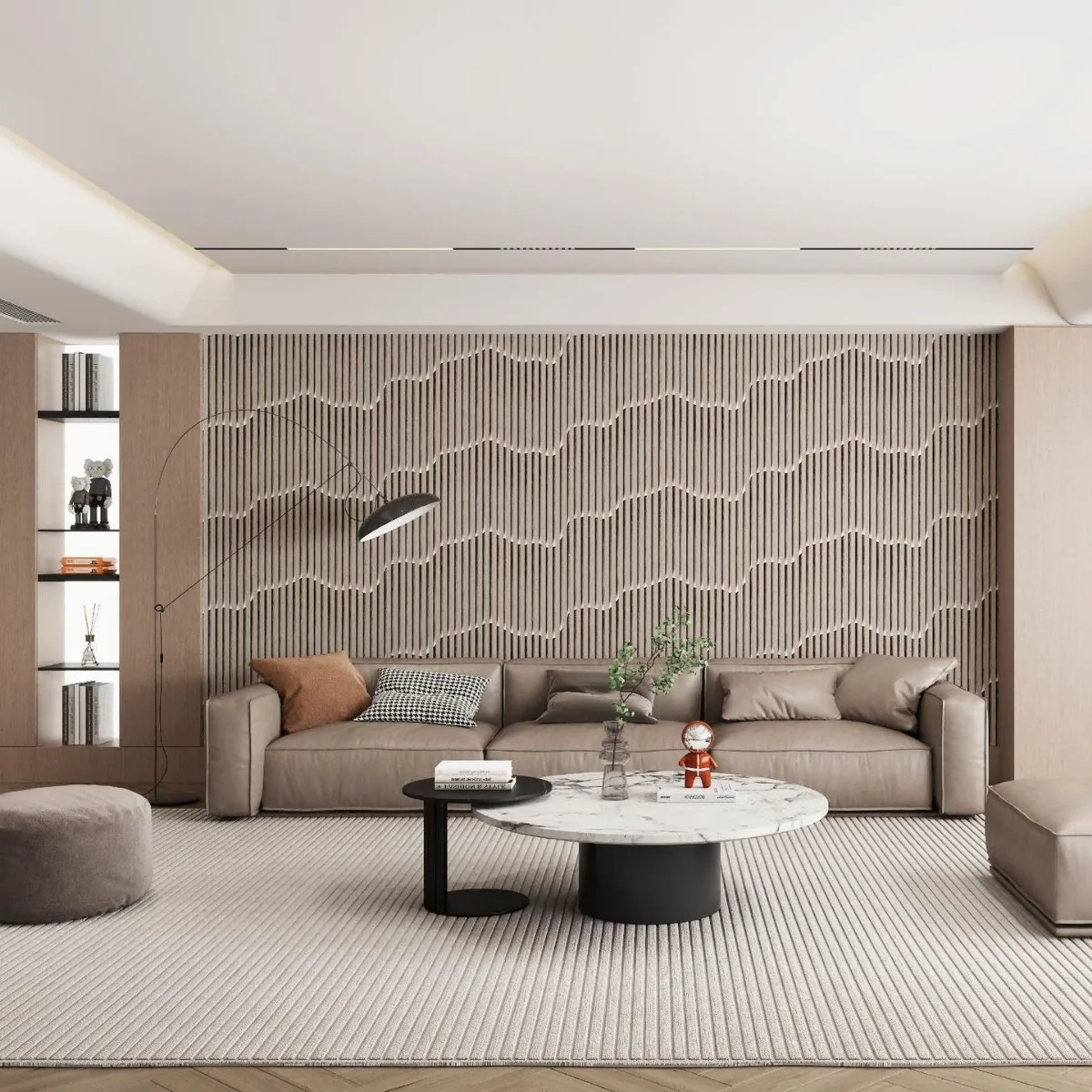 ملصق ورق حائط مضلع ثلاثي الأبعاد ذاتي اللصق - ديكور منزلي مقاوم للماء ومقاوم للرطوبة لجدران تأجير خلفية التلفزيون