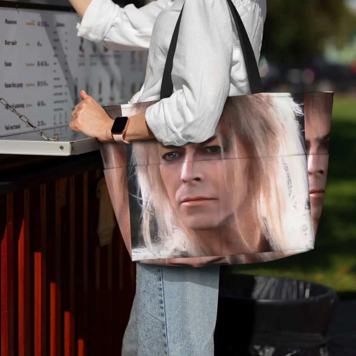 

Jareth The King Of Goblins Falling In The Labyrinth Beach Tote Bag Sport Gym Yoga Duffle Tote Bag Women Travel Bag Fitness bag