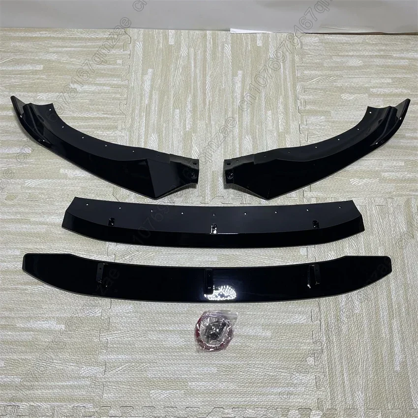 For BMW X3 G01 & X4 G02 M40i M40d M-Pack M-Sport 2017-2021 4Pcs Front Bumper Splitter Lip Diffuser Spoiler Black Guard Cover Kit