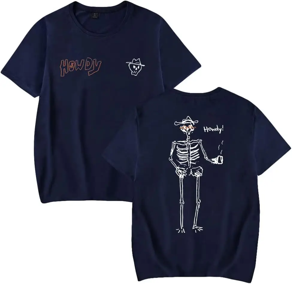 Ryan Trahan Skeleton T-Shirt Merch Casual Short Sleeved T Shirt Unisex Tee