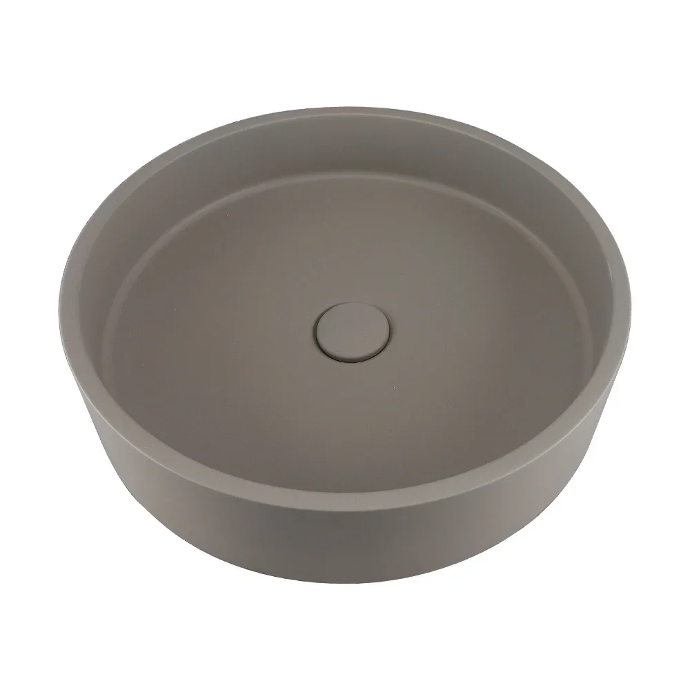 OEM hand gefertigte Beton Sandstein Design Waschtisch Bad Eitelkeiten Runde Waschbecken