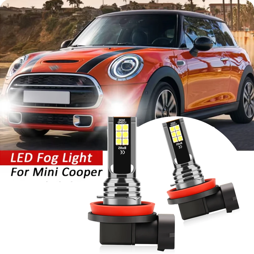 

2 шт., передние противотуманные фары H8 H16JP H11 для Mini Cooper F55 F56 R56 F54 Clubman R55 F57 Convertible R57 R60 R58 R61 R59
