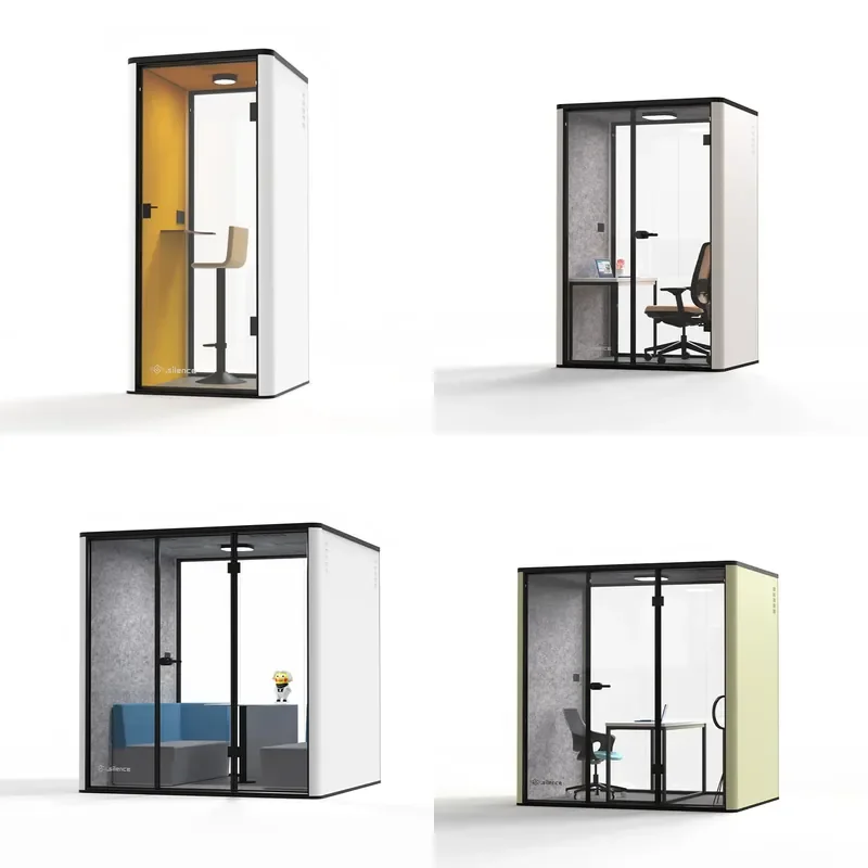 for Office with ventilation and lighting Privacy Professional acoustic conference booth Perfect sound insulation booth Office