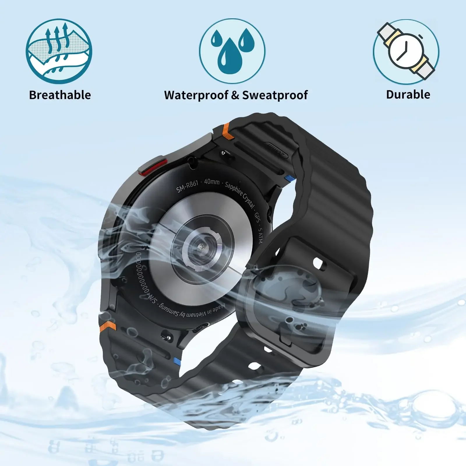 Offical Band for CMF Watch Pro2 Breathable Waterproof Replacement Wristband for CMF Watch Pro2/watch Pro 22mm Strap