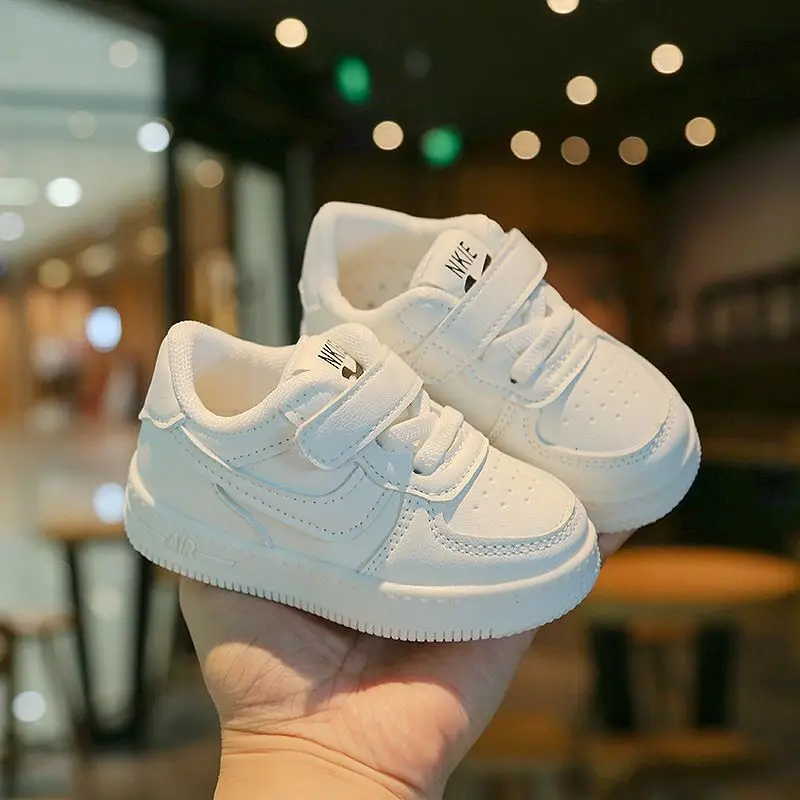 Fashion High Quality Toddler Sneaker Casual Baby Kids Baby Girl Shoes Toddler Boys Children Flat Shoes Running Shoes White