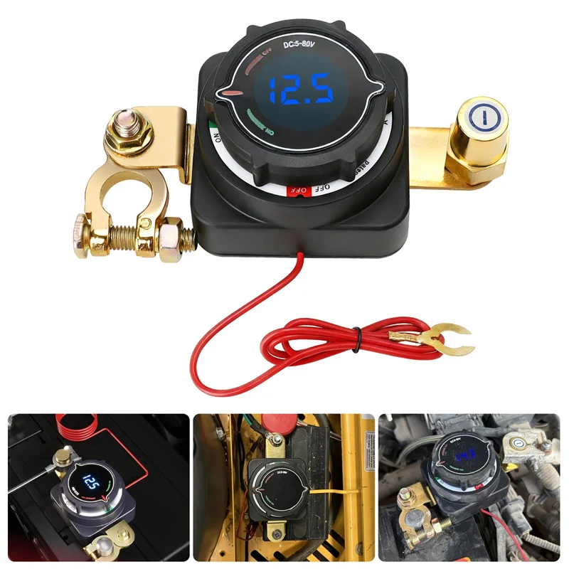 

【MO】5-80V Universal Motors Battery Power-off Switches Battery Disconnect Waterproof Cut Off Disconnector For Trucks Car 12V 24V