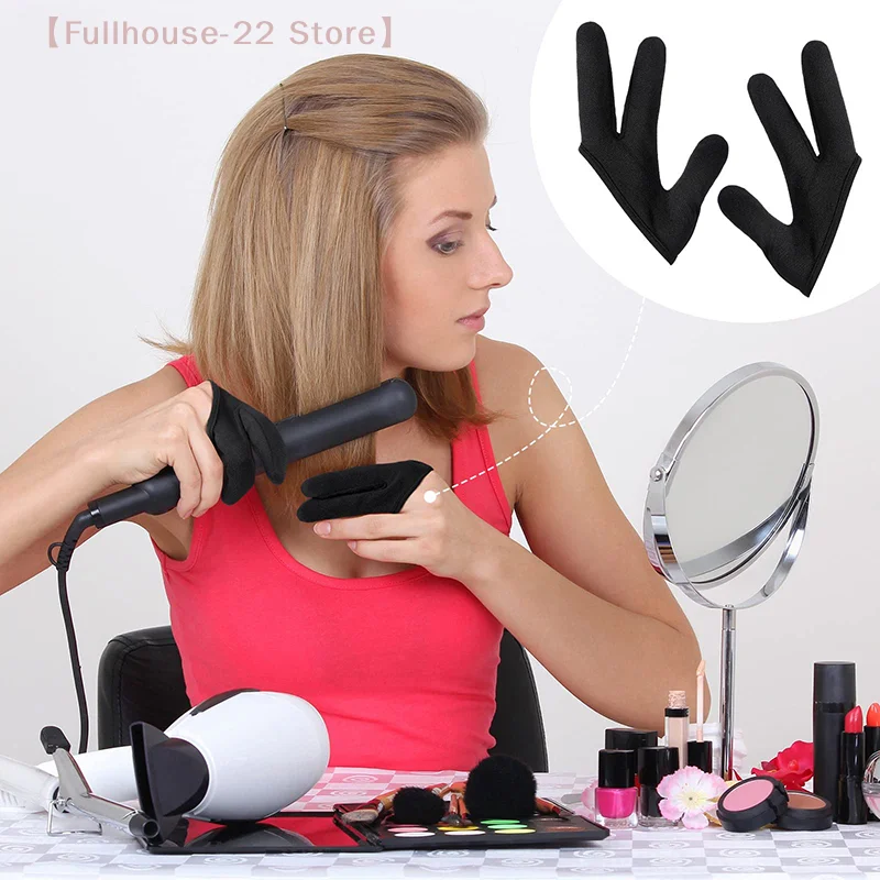 

【MAX-22】Термостойкие перчатки с 3 пальцами для защиты от краски для волос, перчатки для укладки и завивки волос