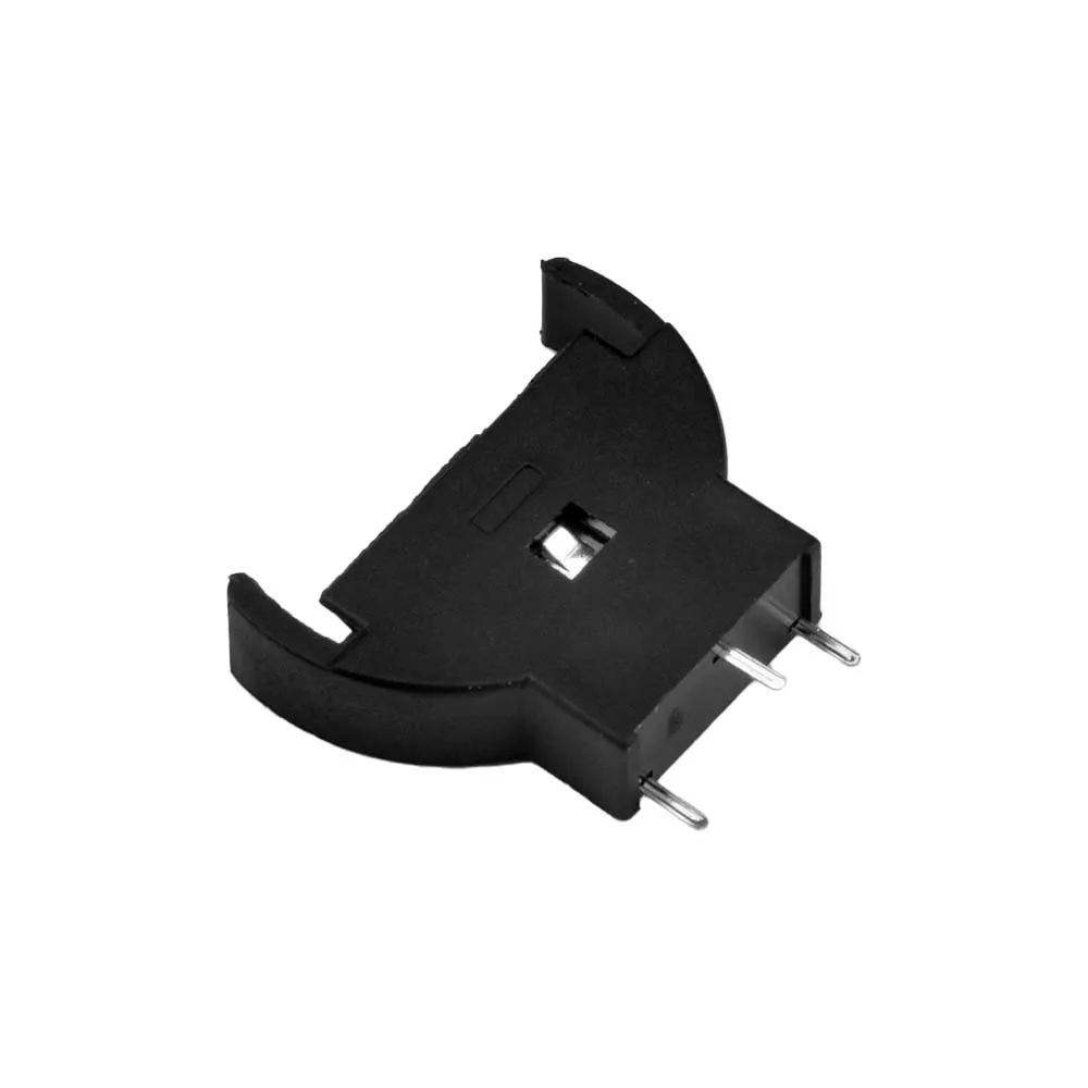 CR2032 Battery Holder Vertical Battery Box Direct Insertion CR2032 Battery Installation Slot Half-Round CR2032 Buttoncell Socket