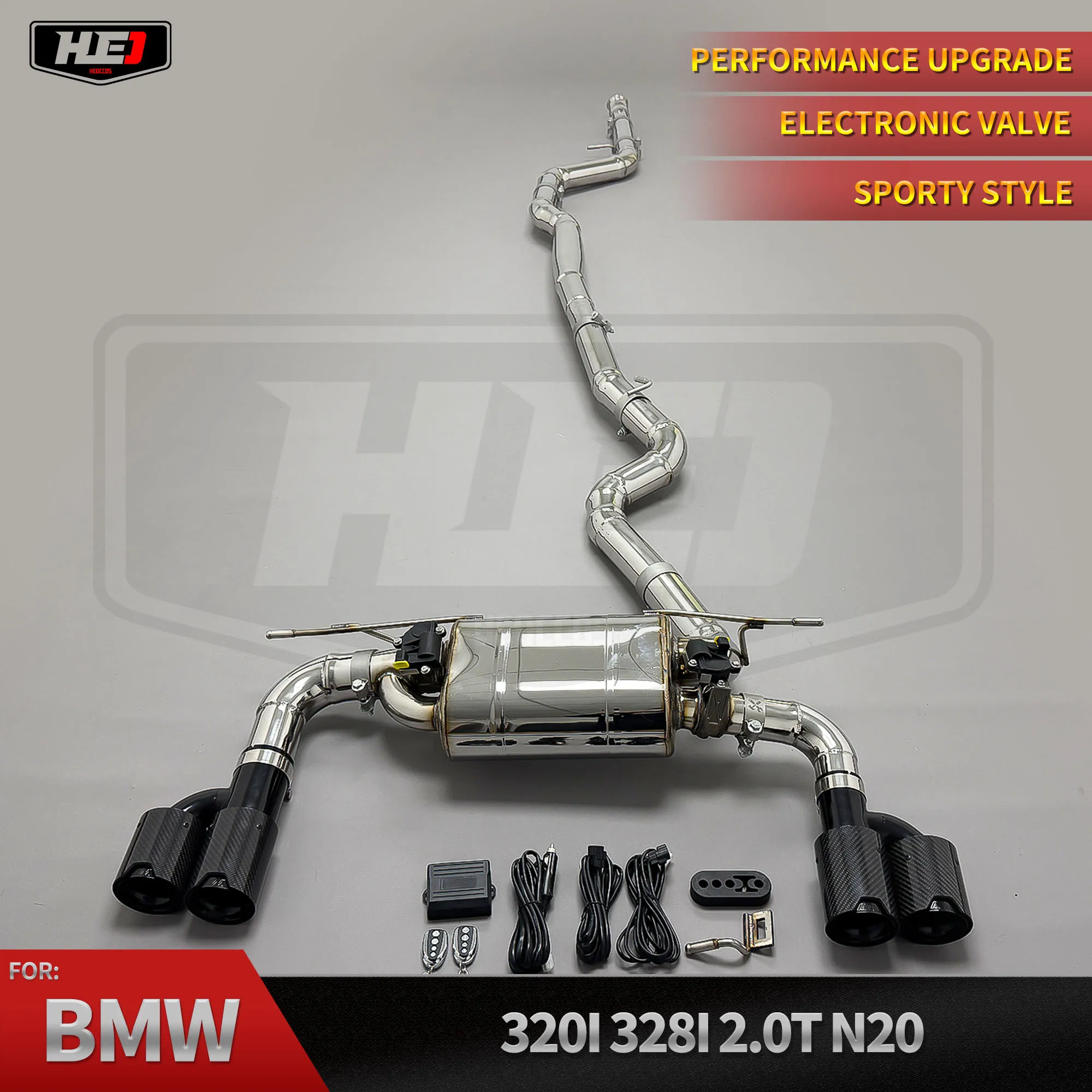 

HEO Sports Valve Exhaust For BMW 320I 328I 2.0T F30 N20 2.0T Catback Performance Exhaust System Sports Tail Electronic Valve