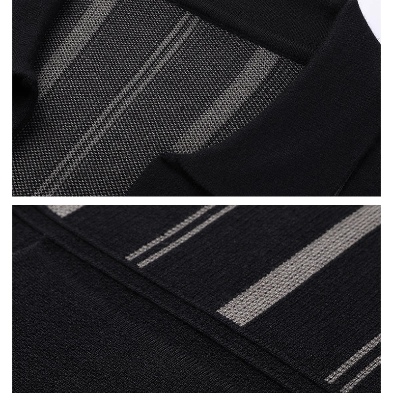 سترة للرجال سترة الخريف ملابس للرجال الذكور الرجال موضة العرق قميص متماسكة عادية Hombre الدافئة الصلبة الربيع الشارع الشهير #4