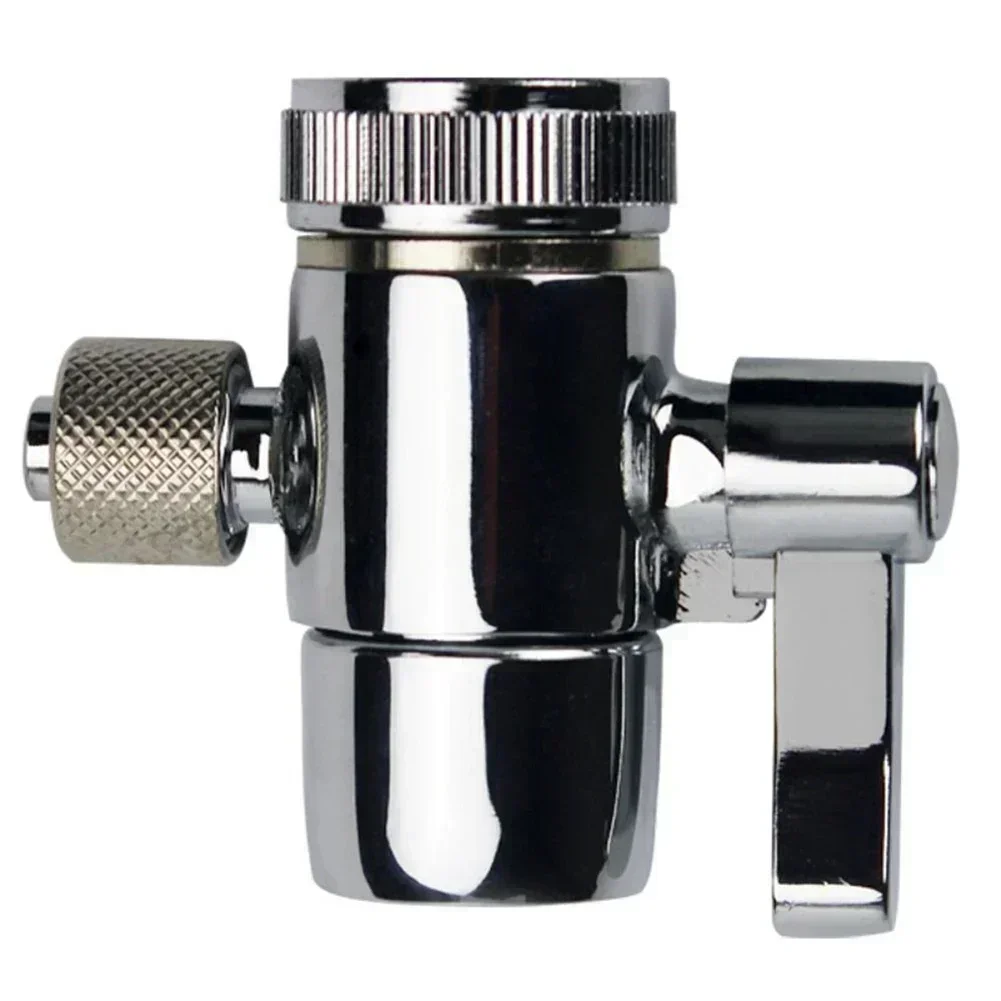 M MM Female Thread Above Counter Water Filter Faucet Diverter Valve Faucet Diverter Valve Faucet Splitter Silver