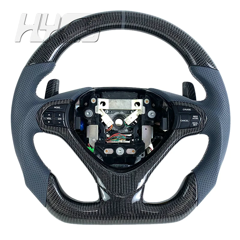 Car Steering Wheel Customized Steering Wheel for Acura TL TLX 2009-2014 Sporty Upgraded Carbon Fiber Steering Wheel