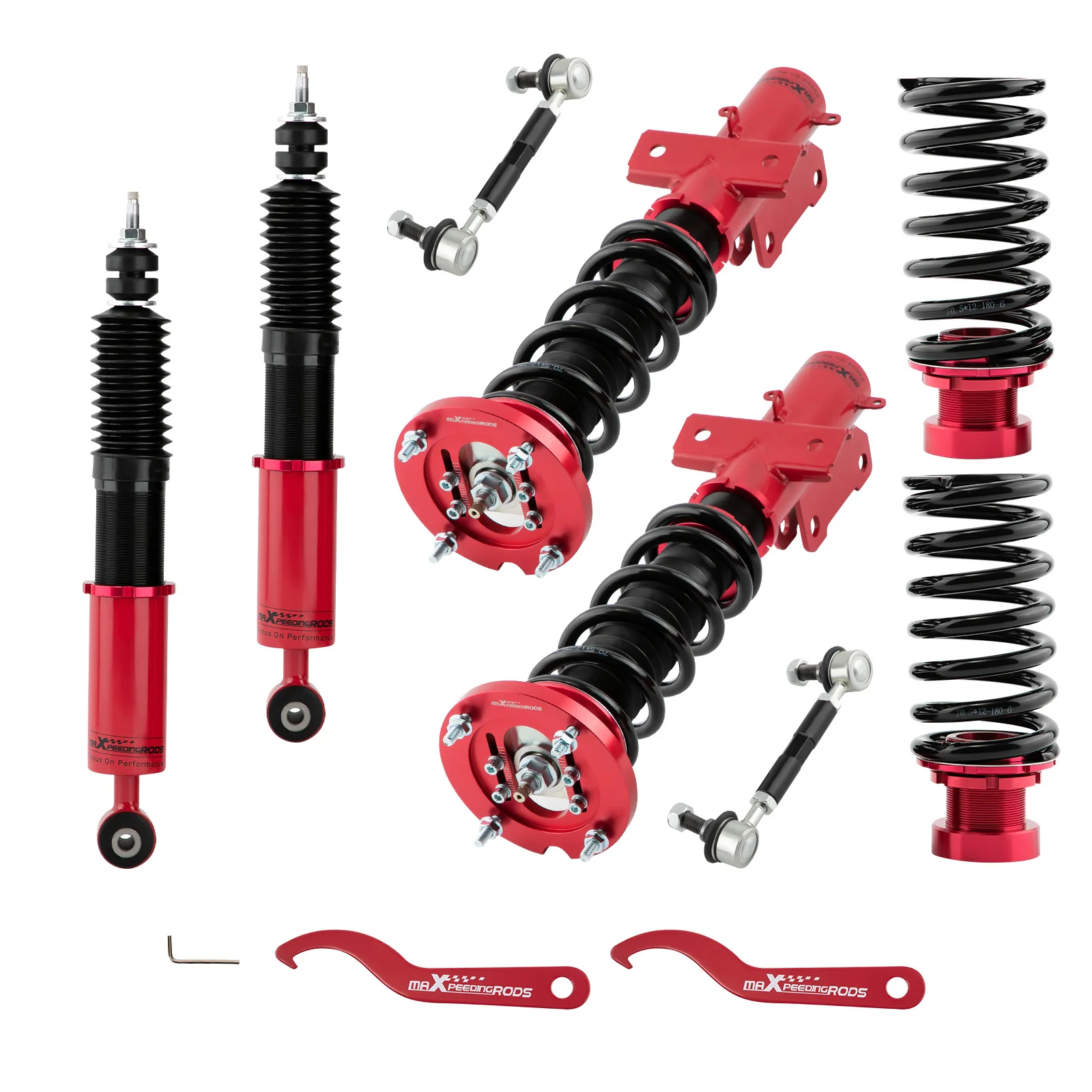 Coilovers Damper Adjustable Suspension Lowering Kit For Ford Mustang 05-14