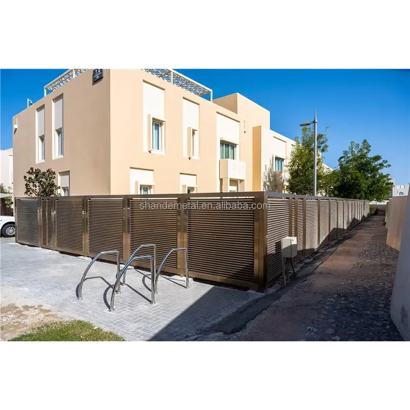 Metal Outdoor Fencing Construction Stainless Steel Privacy Fences Panels Metal Fence for Homes Garden