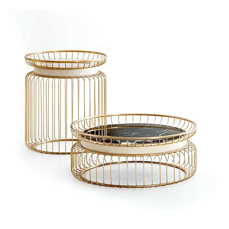 Light luxury high-end marble round several combinations