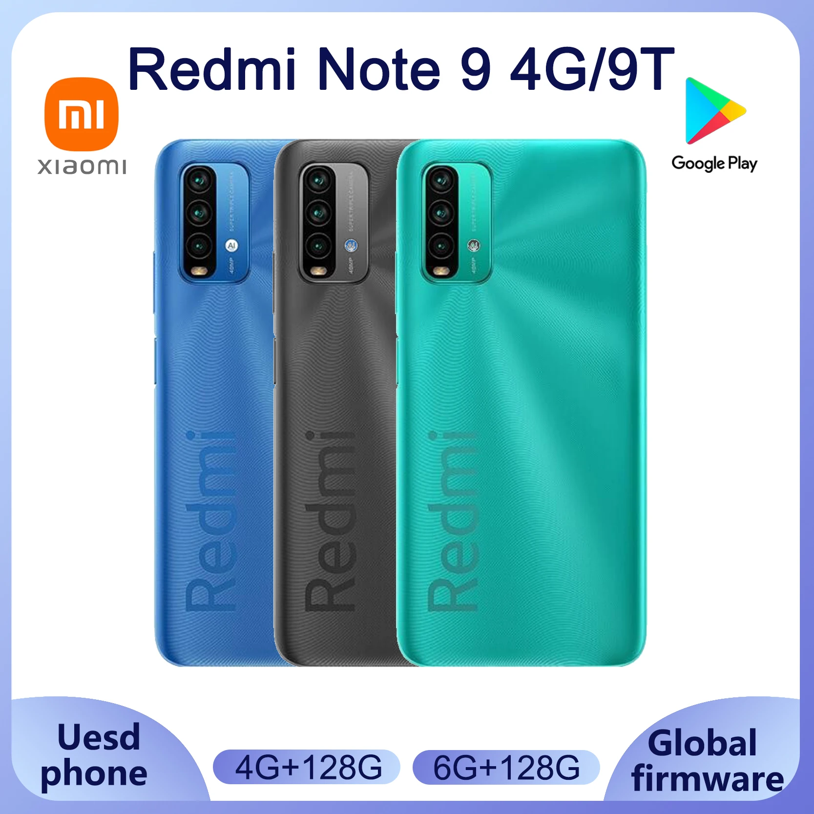 global version  Redmi note 9 4G smartphone celular  8GB Snapdragon 662 full netcom 6000mAh Battery used phone