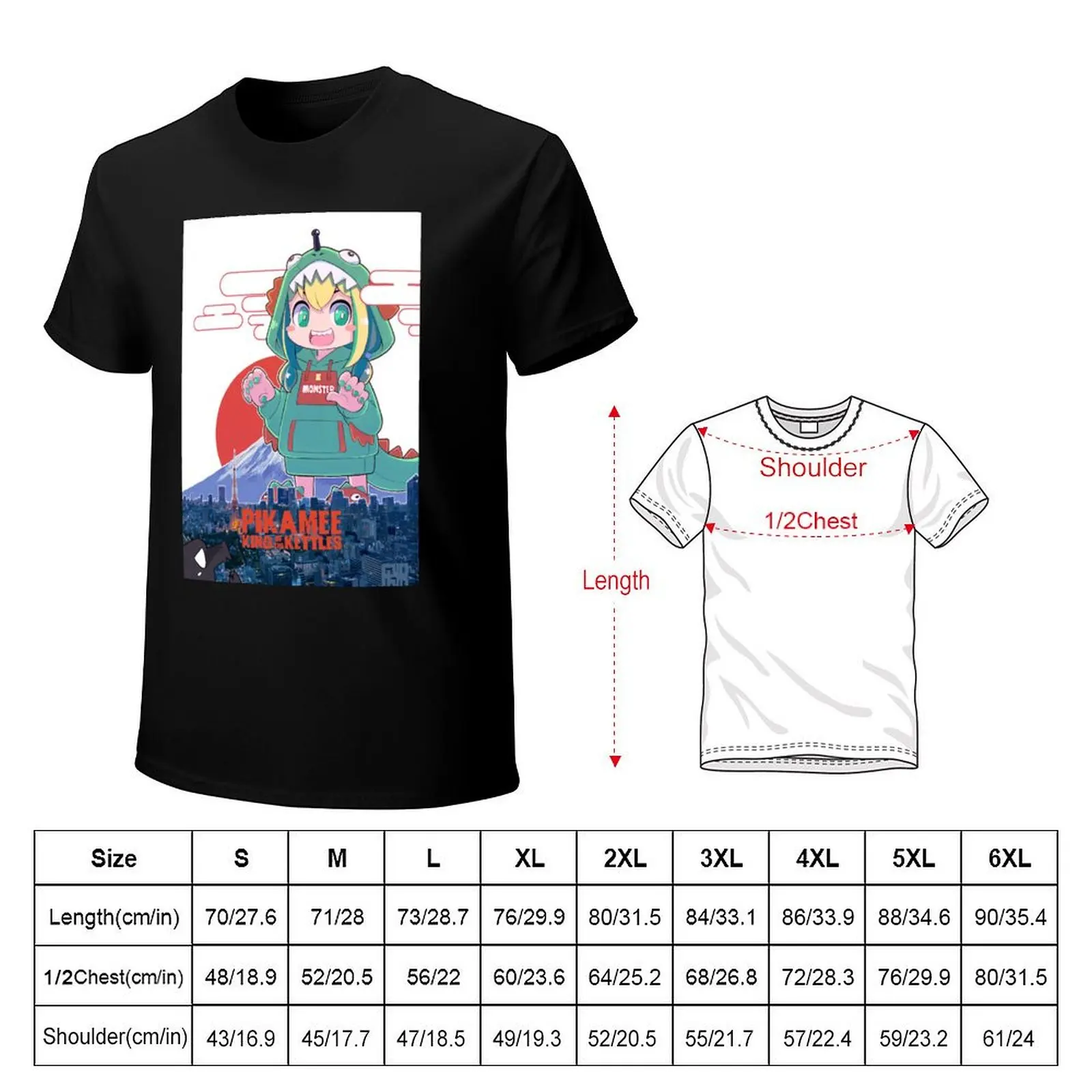 VOMS - PIKAMEE KING of the KETTLES T-Shirt Minimalist Plain Crew Neck T-Shirt