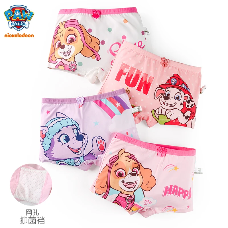 Genuine Paw Patrol 4pcs/set Underpants Underwear Skye Everest Marshall Pants High Quality Children Cotton Briefs Birthday gift