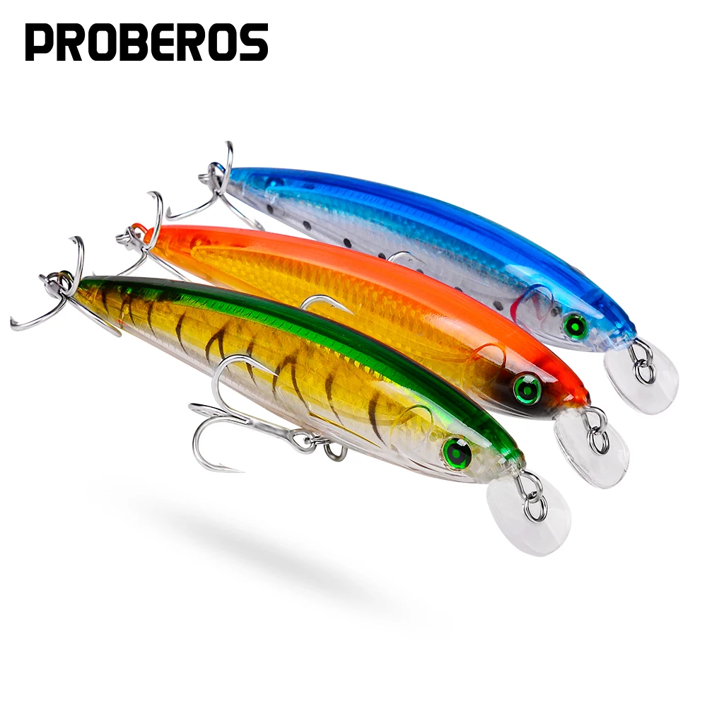 Proberos 160mm 43g Großer Schwimmender Minnow-Angelköder, Trolling-Wobbler Langsam Schwimmender Crankbait Hecht-Kunststoffköder