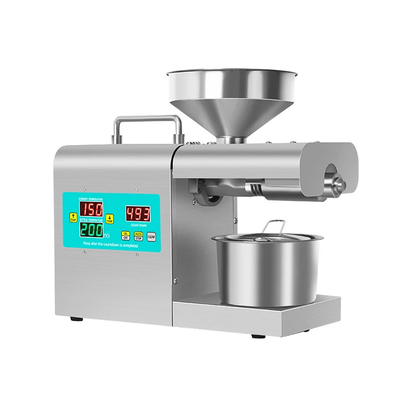 Commercial Oil Press Machine 304 Food Grade Stainless Steel,For the Oil Crops Flax Peanut Olive Extraction Extractor Expeller