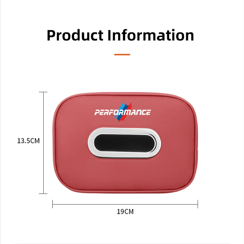 جديد بو الجلود سيارة الأنسجة صندوق حقيبة التخزين اكسسوارات لسيارات BMW الأداء E61 E62 X2 E93 GT G20 X4 X5 X6 E30 E34 G05 G11 E48 E53