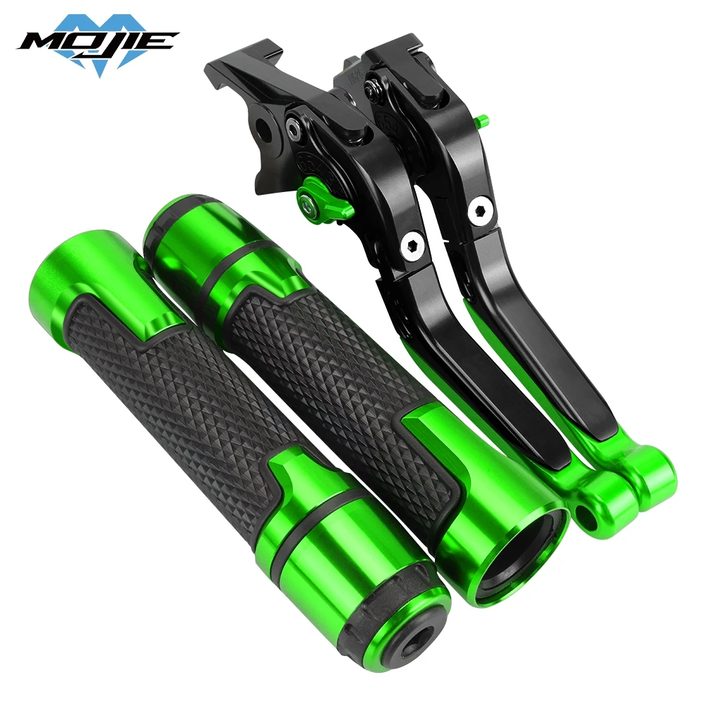 

FOR KAWASAKI ER-5 ER5 ER 5 2004 2005 Motorcycle Accessories Adjustable Brake Clutch Levers Handbar Grips Motocross Modified