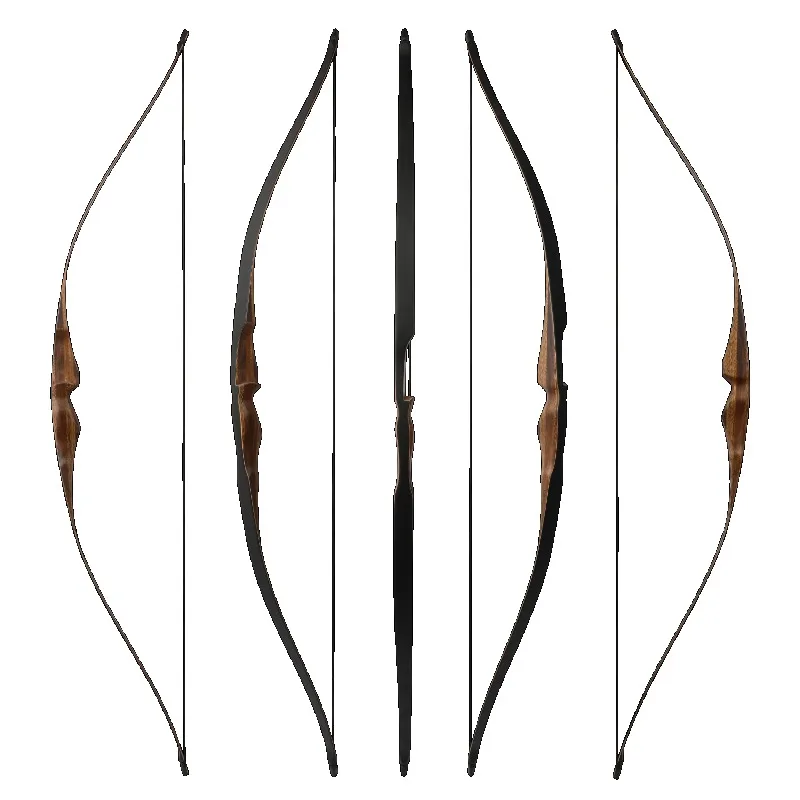 1set 52inch Archery Long Bow 10-25lbs Recurve Bow Handmade Wooden Traditional Hunting Bow Shooting Training Practice Accessoires