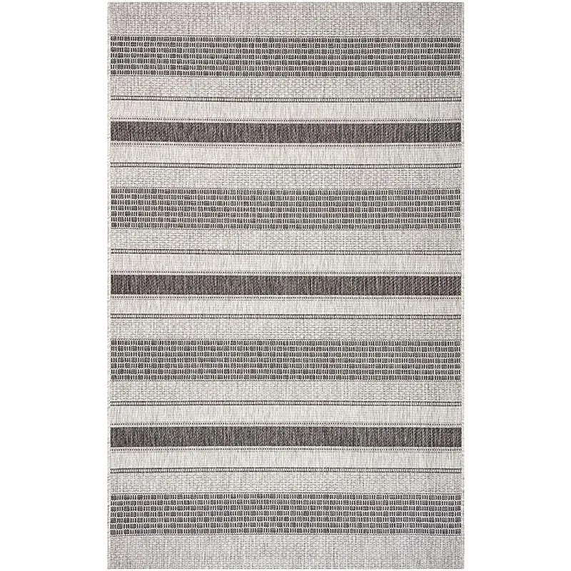 

Домашний коврик 8x10 в помещении и на открытом воздухе для домашнего декора | Полосатый ковер большого размера, подходящий для гостиной, спальни, игровой комнаты, патио