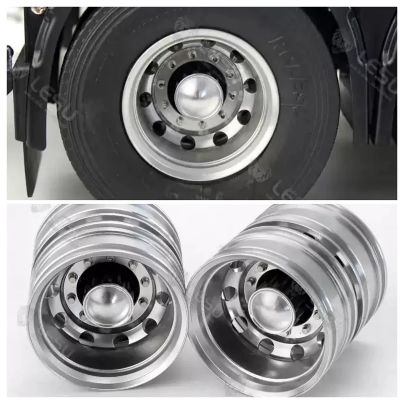 

Металлическая ступица заднего колеса Lesu, запасная часть для Toucan Tamiyaya 1/14, радиоуправляемый тягач Fh12 Fh16, самосвал с дистанционным управлением для электромобиля