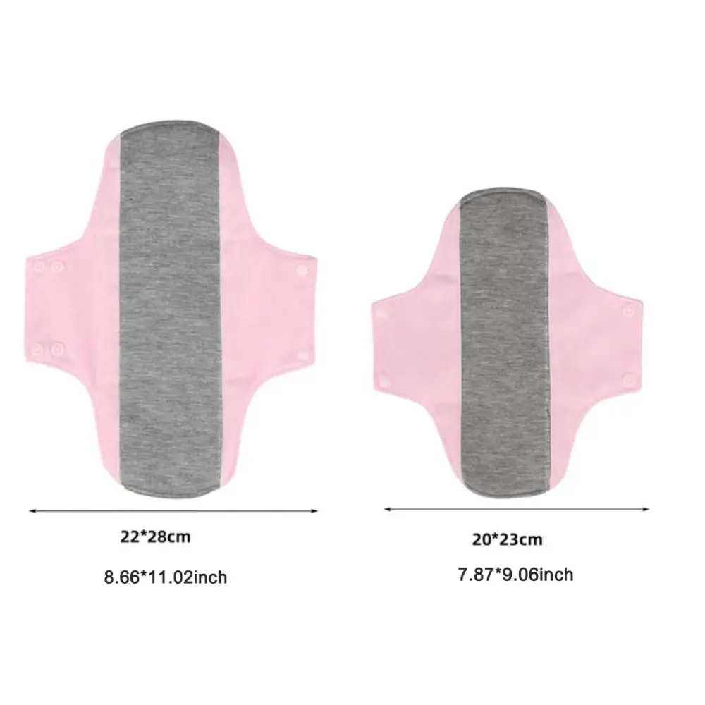 3 pezzi riutilizzabili assorbenti mestruali in grafene morbido lavabile assorbente sanitario traspirante di grande capacità per le donne notte