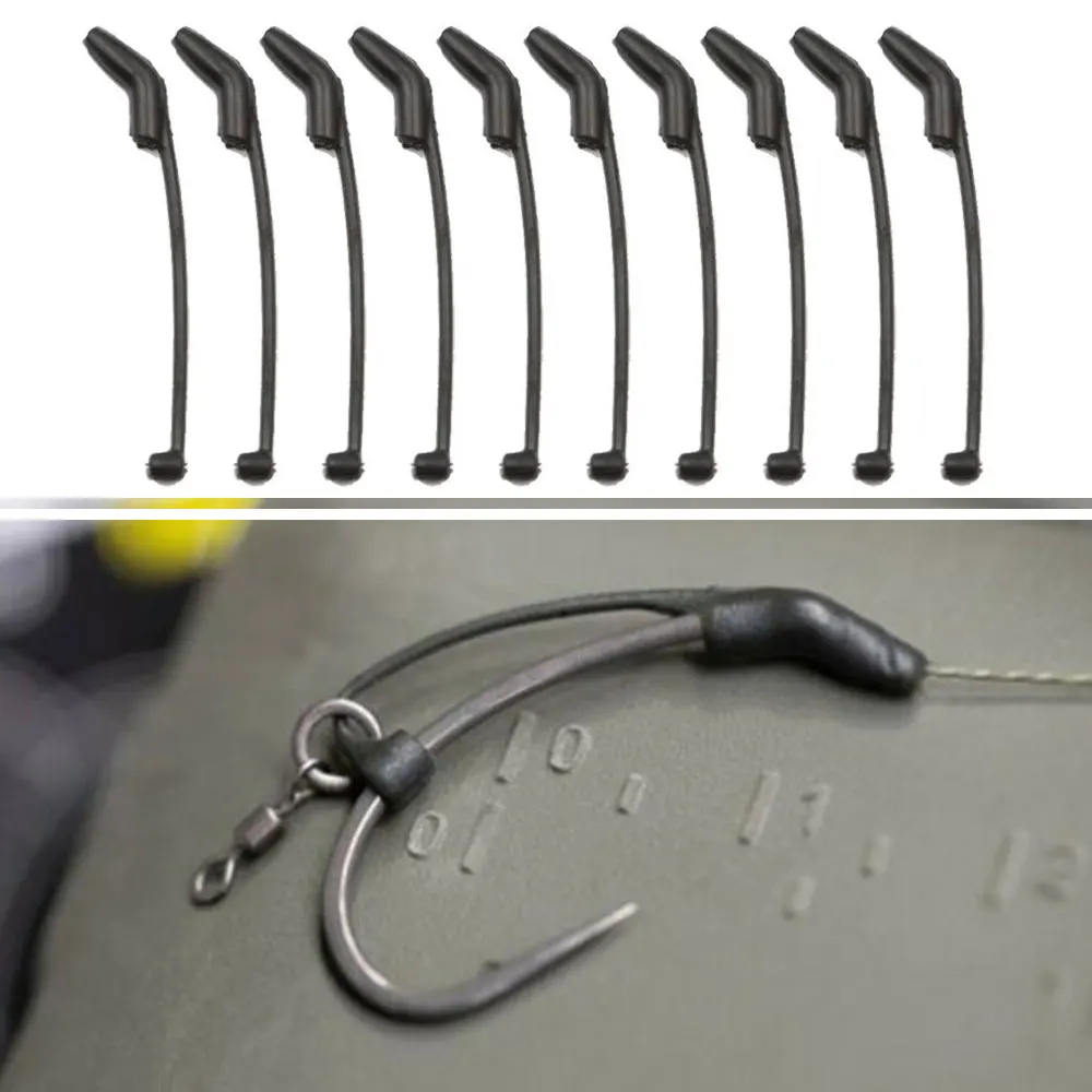 10pcs 29/32mm D-Rig Carp Fishing Accessories D Rig Aligners Hooks Anti Tangle Sleeves for Ronnie Rigs Tackle Fishing Tools