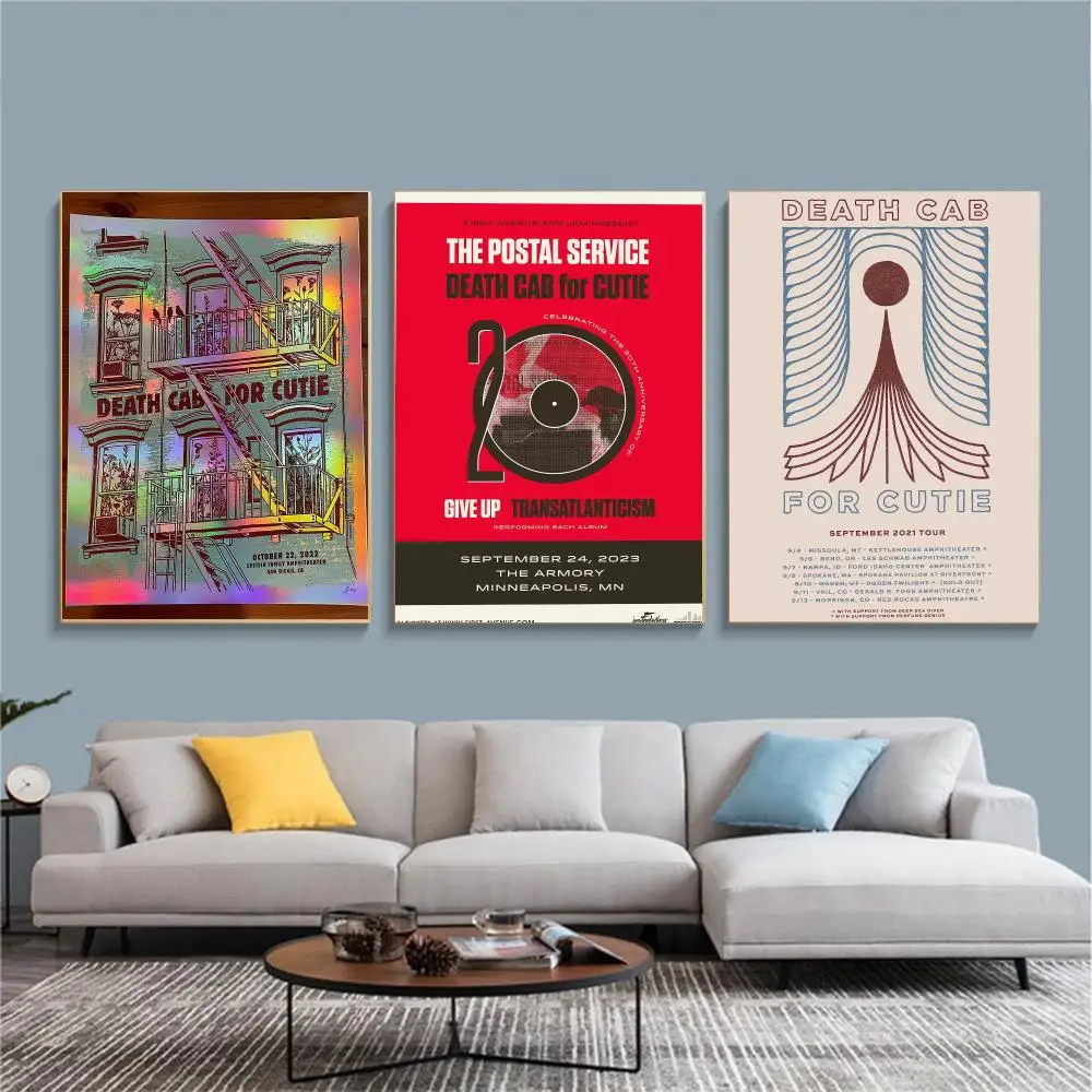 band D-Death Cab for Cutie-E Painting Calligraphy Nature Inspired Artwork for Living Room  Home Decoration