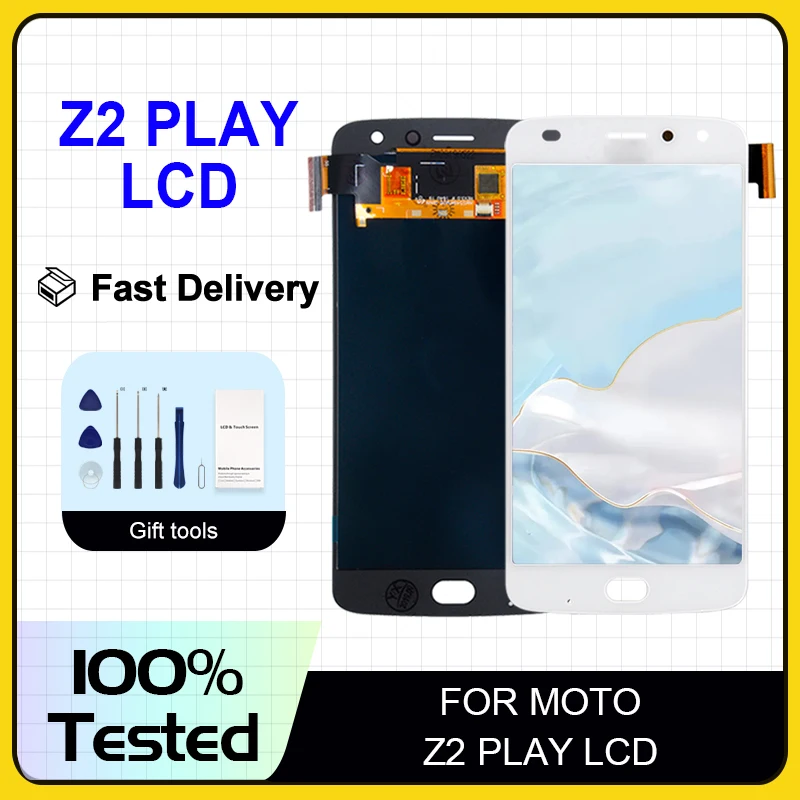 

1Pcs 5.5 Inch XT1070 Display For Motorola Moto Z2 Play Lcd Touch Screen Digitizer Assembly Replacement With Tools