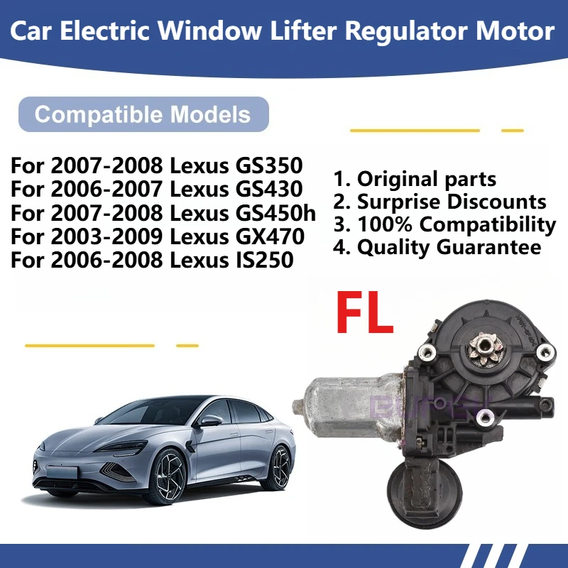 For 2007-2008 Lexus GS350/GS450h/GS430 2006-2007/IS250 2006-2008 Car Electric Window Lifter Regulator Motor Original Parts